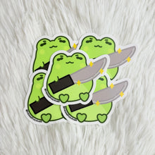 Load image into Gallery viewer, Pistachio with a Knife Sticker
