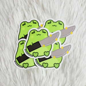 Pistachio with a Knife Sticker