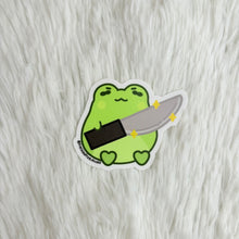 Load image into Gallery viewer, Pistachio with a Knife Sticker

