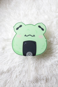 Froggy Rice Ball Hand Fan