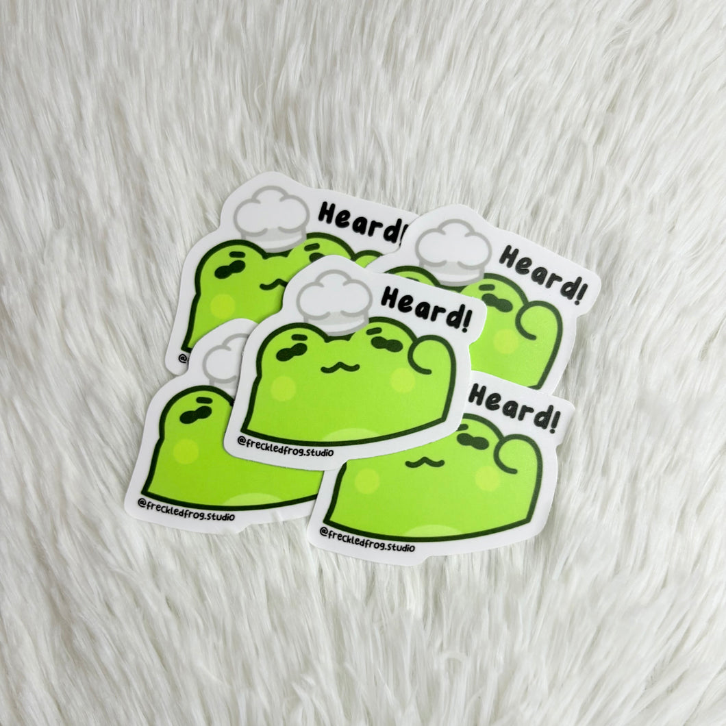 Heard Sticker