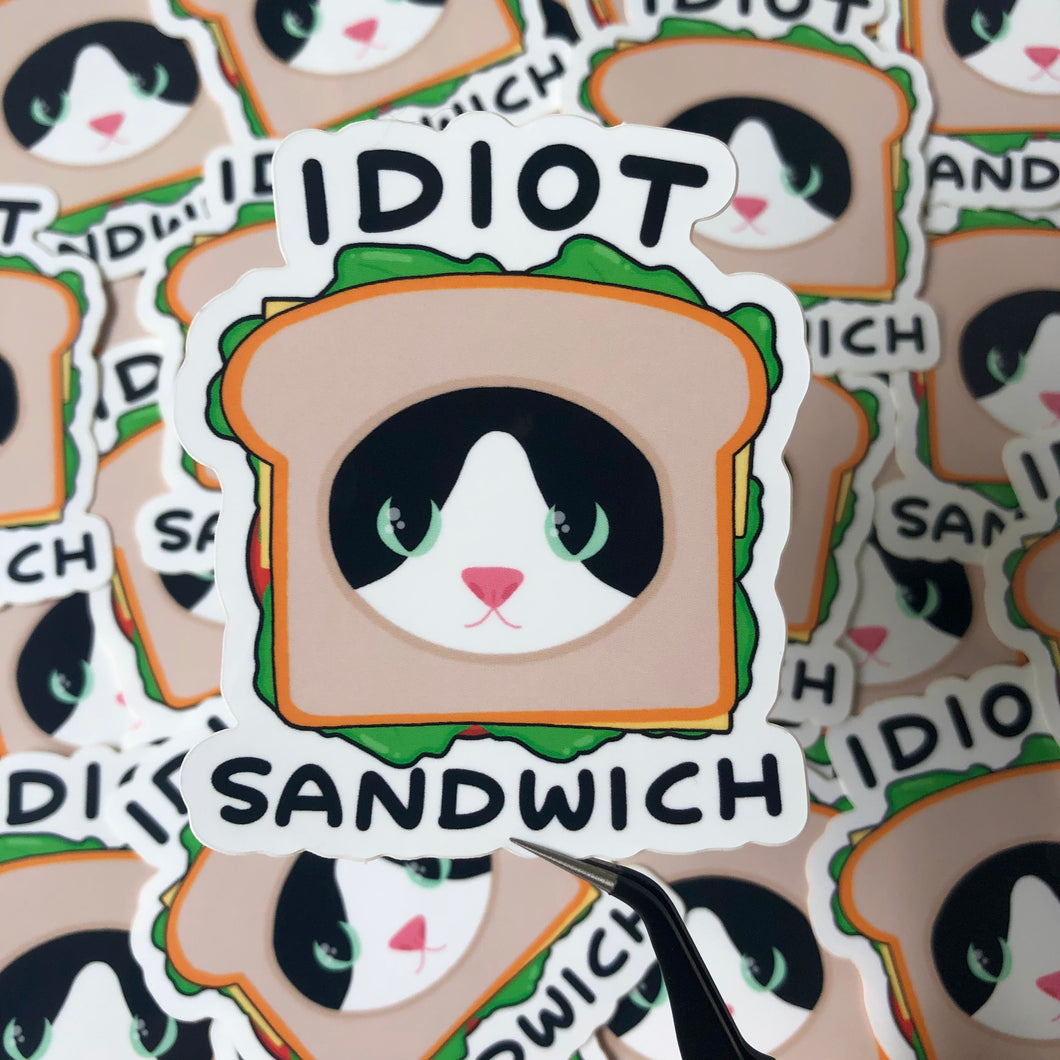 Idiot Sandwich Vinyl Sticker