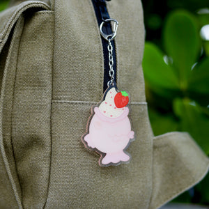 Strawberry Taiyaki Keychain